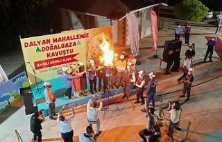 Lapseki Dalyan Mahallesi doğal gaza kavuştu