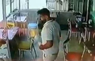 Lokantaya girip kasadan para çaldı, güvenlik kameralarına...