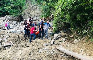 Mahsur kalan hasta için jandarma ekipleri seferber...