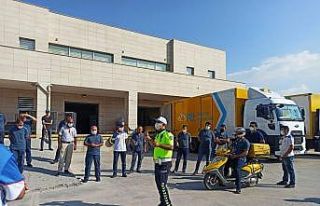 Malatya’da kuryelere trafik eğitimi verildi