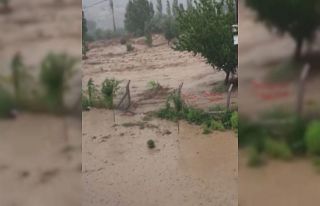 Malatya’da taşan dere sele neden oldu, o anlar...