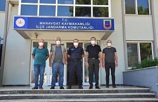 Manavgat’taki basın mensupları ilçe jandarma...