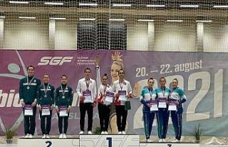 Manisa Büyükşehir’in cimnastik sporcularından...