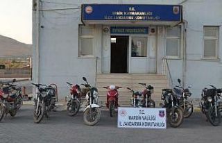 Mardin’de 11 çalıntı motosiklet ele geçirildi