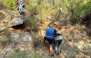Marmaris Belediyesi’nin isimsiz kahramanları yangında...