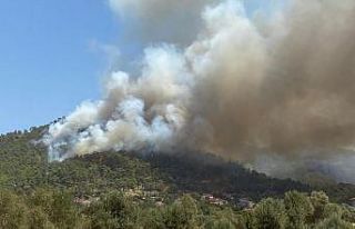 Marmaris yangını tekrar parladı, alevler Hisarönü’nde...