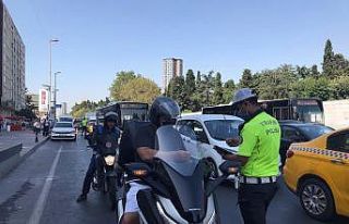 Mecidiyeköy’de motosiklet denetimi