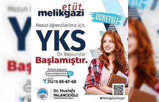 Melikgazi’de YKS hazırlık kursu kayıtları başladı