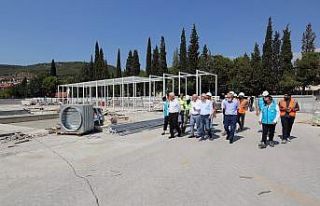 Menteşe Kent Meydanının yüzde 83’ü tamamlandı