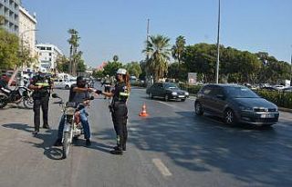 Mersin’de motosiklet denetimi