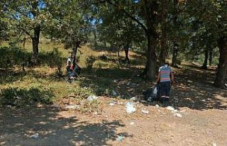 Mesire alanlarında temizlik çalışmaları