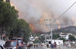 Milas’ta alevler yerleşim bölgesine ulaştı,...