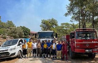 “Milletin Ekibi”, Marmaris yangın bölgesinde