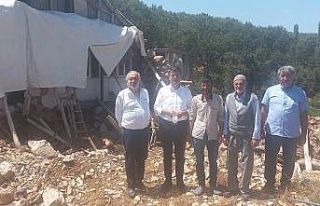 Milletvekili Tutdere, depremzede aileyi ziyaret etti