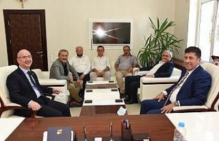 Milletvekili Tüzün ve Başkan Bakkalcıoğlu, Kaymakam...