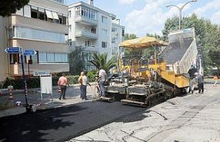 Mudanya’da asfalt çalışmaları sürüyor