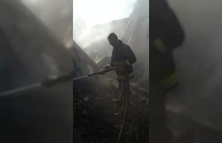 Muradiye’de samanlık yangını