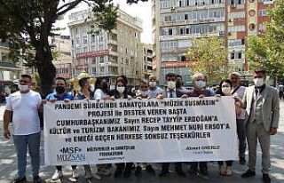 Müzisyenlerden Cumhurbaşkanı Erdoğan ve Bakan...