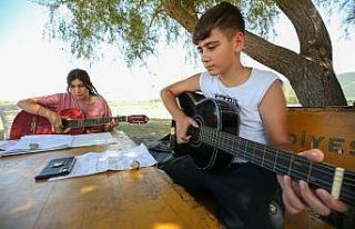 Nilüferli çocuklar sanatla iç içe