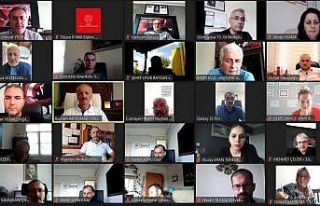 Okul müdürleri ile telekonferans toplantı yapıldı