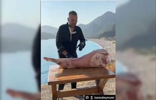 Ölüdeniz manzarasındaki et pişirme videosuyla...