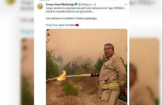 Orman yangını şehidi Yaşar Cinbaş’ın son görüntüleri...