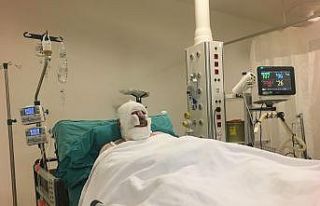 Orman yangınında canını zor kurtaran personel...