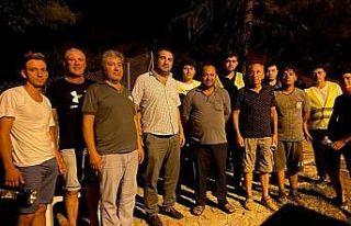 Ortaca’da yangın nöbeti devam ediyor