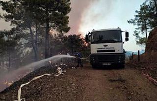 Osmangazi ekipleri yangın bölgesinde