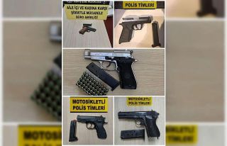 Osmaniye’de şok uygulamalarda 5 tabanca ele geçirildi