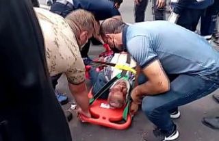 Otomobilin çarptığı yaya yaralandı