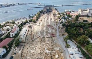 (Özel) Haydarpaşa Garı çevresindeki kazılarda...