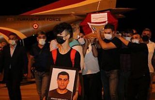 Pilot Serkan Mirzaoğlu’nun cenazesi memleketi Elazığ’a...