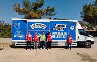 Pursaklar Belediyesinden yangın mağdurlarına mobil...