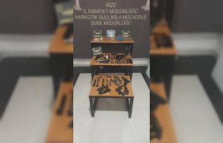 Rize’deki uyuşturucu operasyonunda 3 kişi tutuklanarak...