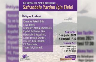 Safranbolu Belediyesi’nden afet bölgelerine destek