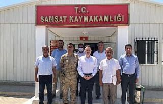 Samsat Jandarma Komutanı başarı belgesi ile uğurlandı