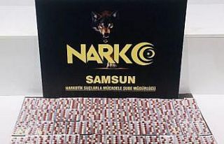 Samsun’da 2 kişi bin 8 adet uyuşturucu hapla yakalandı