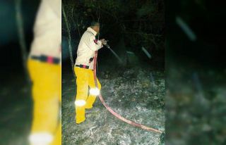 Samsun’da küçük çaplı örtü yangını söndürüldü