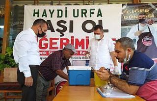 Şanlıurfa’da ’Aşı ol ciğerimi ye’ kampanyası