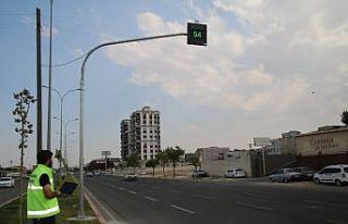 Şanlıurfa’da radarlı hız tespit göstergesi...