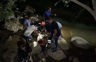 Şelaleden düştü, derede boğuldu