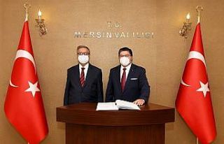 Şili Büyükelçisi Arcos, Vali Su ile bir araya...