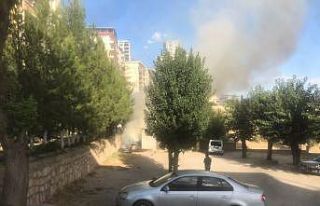 Silvan’da korkutan çöp yangını