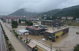 Sinop Ayancık’taki sel afeti havadan görüntülendi