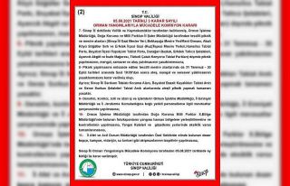 Sinop’ta mangala saat kısıtlaması