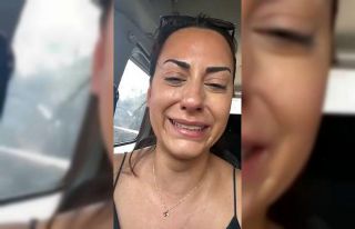 Spikerin gözyaşları, yanan alanları görünce...