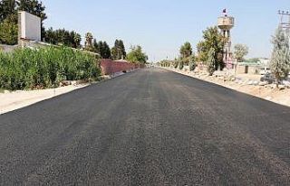 Suriye sınırına giden yol asfaltlanıyor