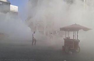 Taksim dumanlara teslim oldu