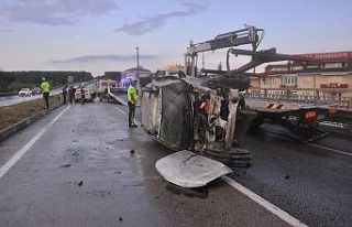 Tekirdağ’da şiddetli yağış kaza getirdi: 6...